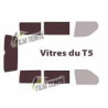 TRANSPORTEUR T5 Court 4 portes (2003-2015) 1 porte,vitres fixes & hayon