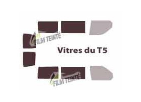 TRANSPORTEUR T5 Court 5 portes (2003-2015) 1 porte latérale,vitres fixes & 2 portes arrières