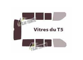 TRANSPORTEUR T5 Court 5 portes (2003-2015) 2 portes coulissantes avec vitres ouvrantes & hayon