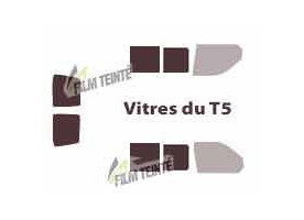 TRANSPORTEUR T5 (2003-2015) 1 porte latérale , 2 vitres coulissantes et 2 portes arrières