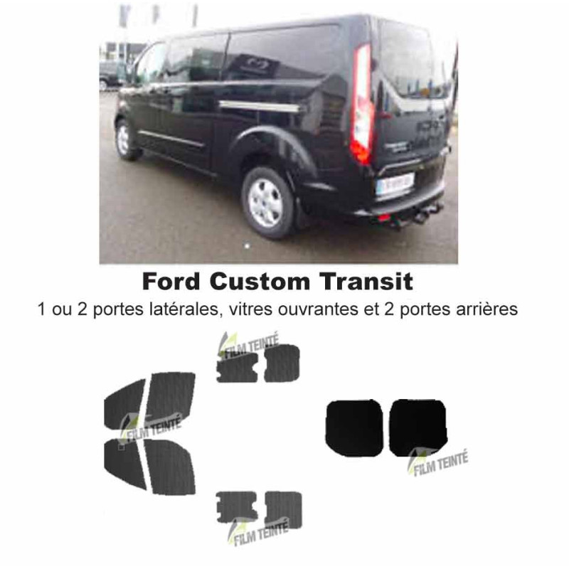 Transit Custom (2014-ACTUEL) Vitres ouvrantes et 2 portes arrières