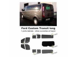 Transit Custom (2014-ACTUEL) Long. Vitres ouvrantes et hayon