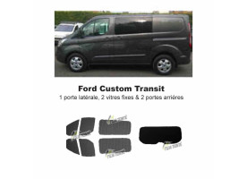Transit Custom (2014-ACTUEL) 1 porte latérale, 2 vitres fixes & hayon
