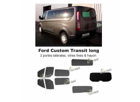 Transit Custom (2014-ACTUEL) Long. Vitres fixes et hayon